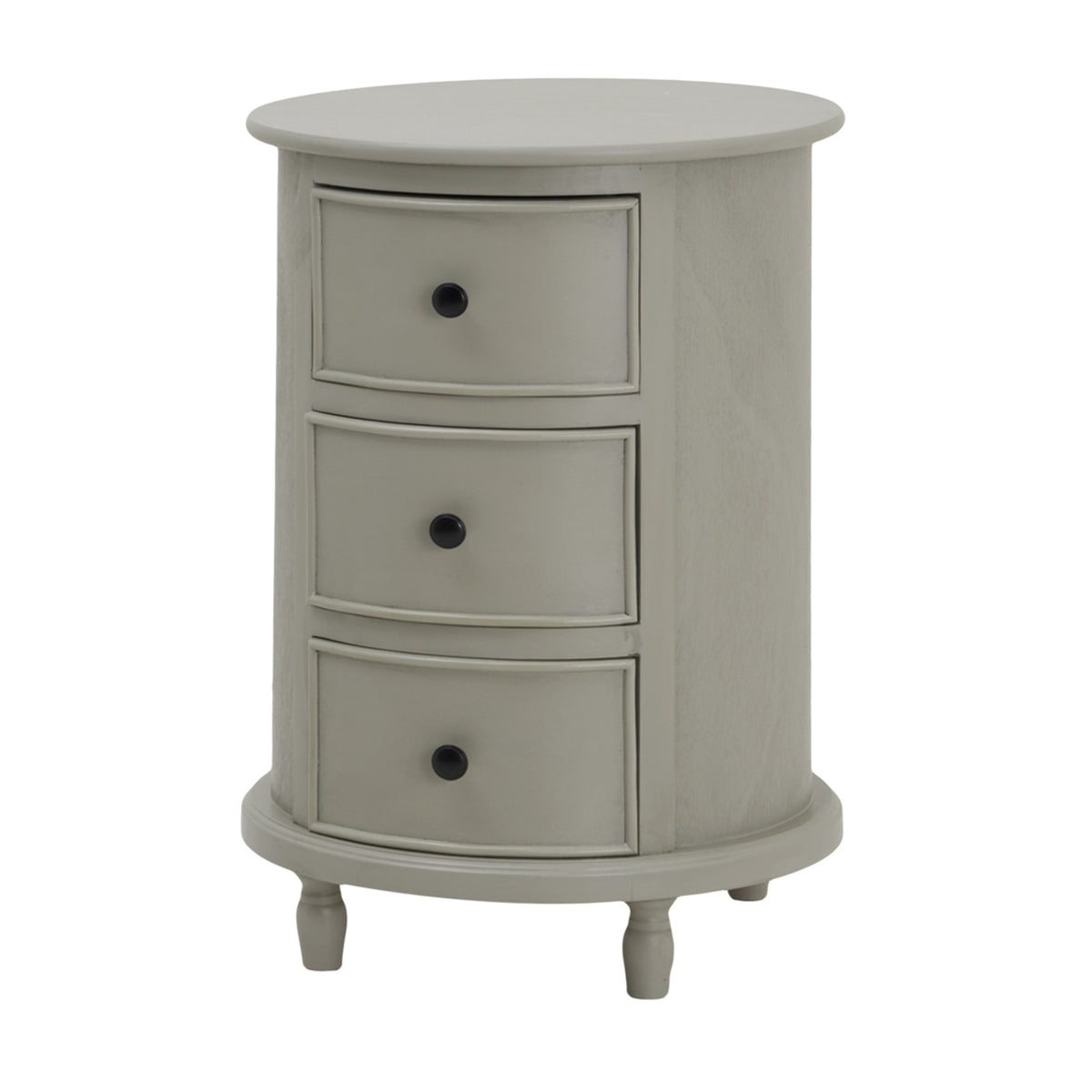The Camden Collection 3 Drawer Round Side Table - image 2