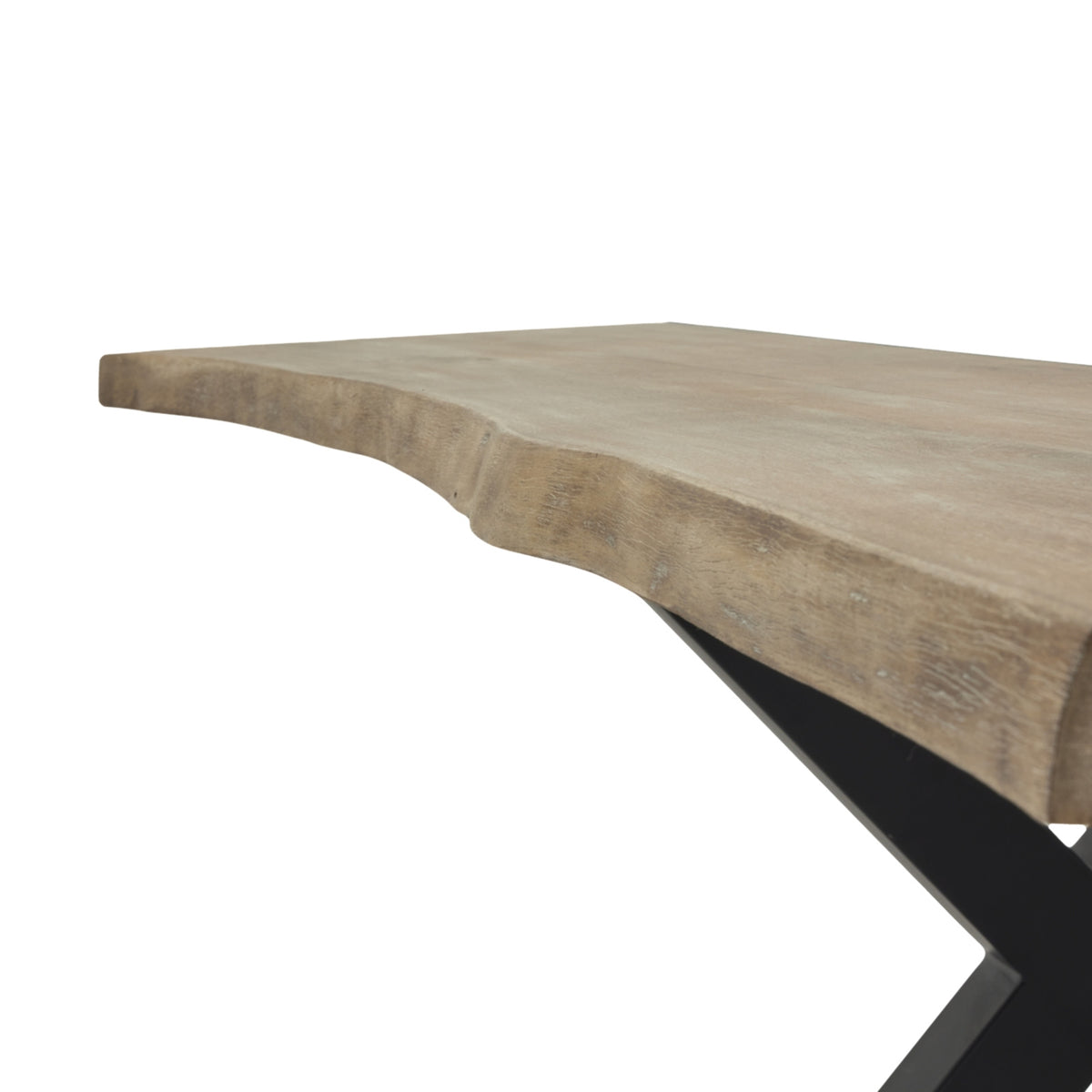 Live Edge Collection Light Acacia River Dining Table - image 5