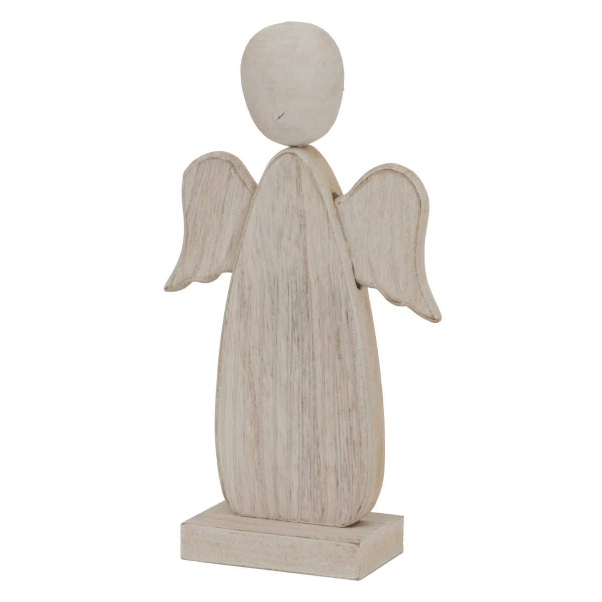 Large Whitewashed Rustic Angel - image 2