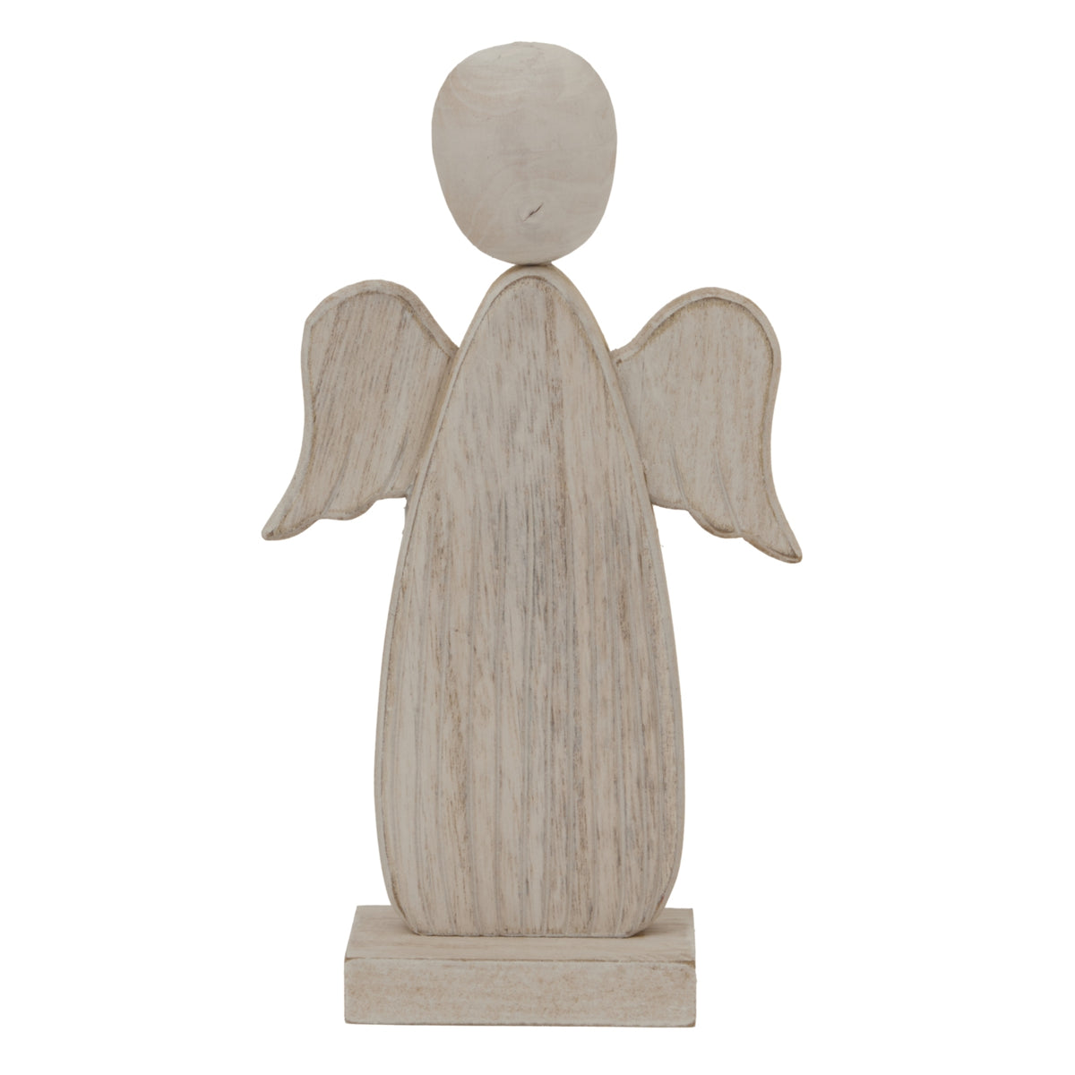 Large Whitewashed Rustic Angel - image 1