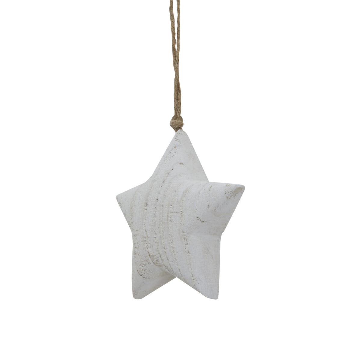 Whitewashed Rustic Hanging Star - image 2