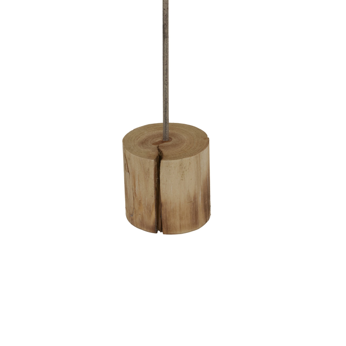 Natural Rustic Star On Wood Stand With Glass Votive - image 4