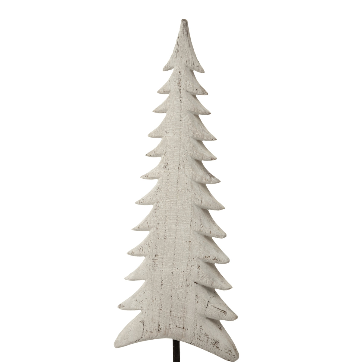 Medium Whitewashed Tall Tree On Stand - image 3