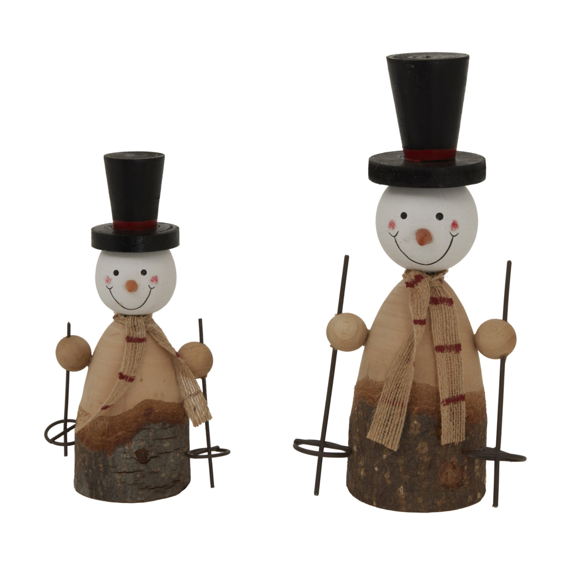 Large Rustic Snowman - image 3