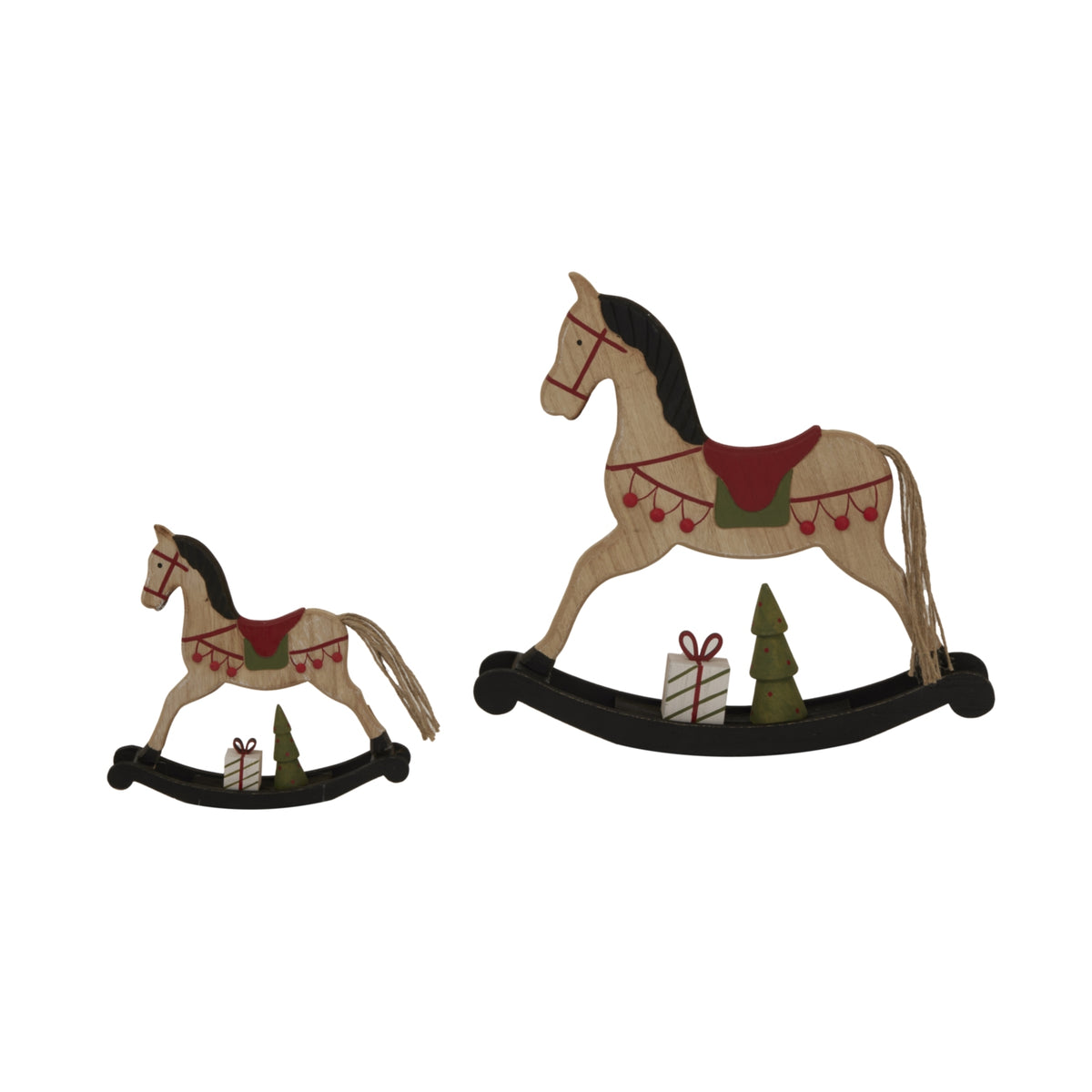 Rustic Decorated Rocking Horse - image 3