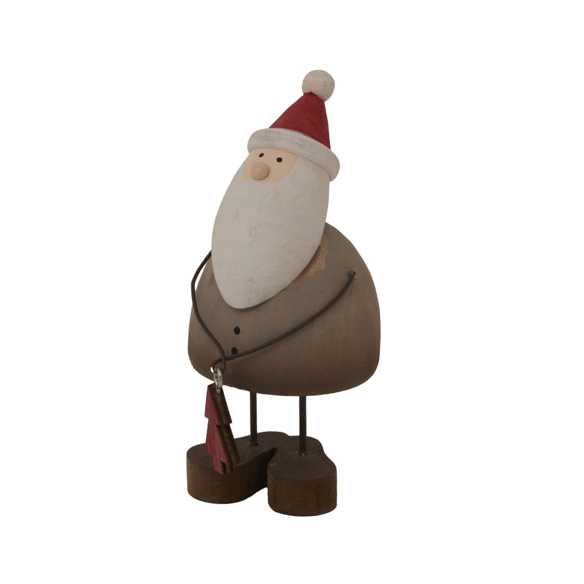 Rustic Santa With Tree Decoration - image 2