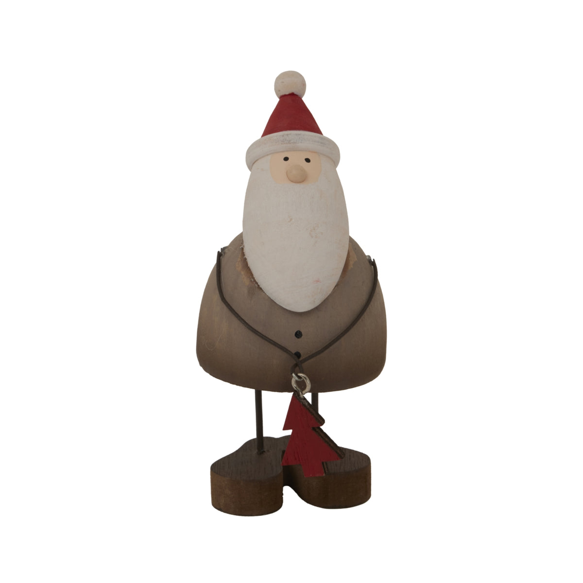 Rustic Santa With Tree Decoration - image 1
