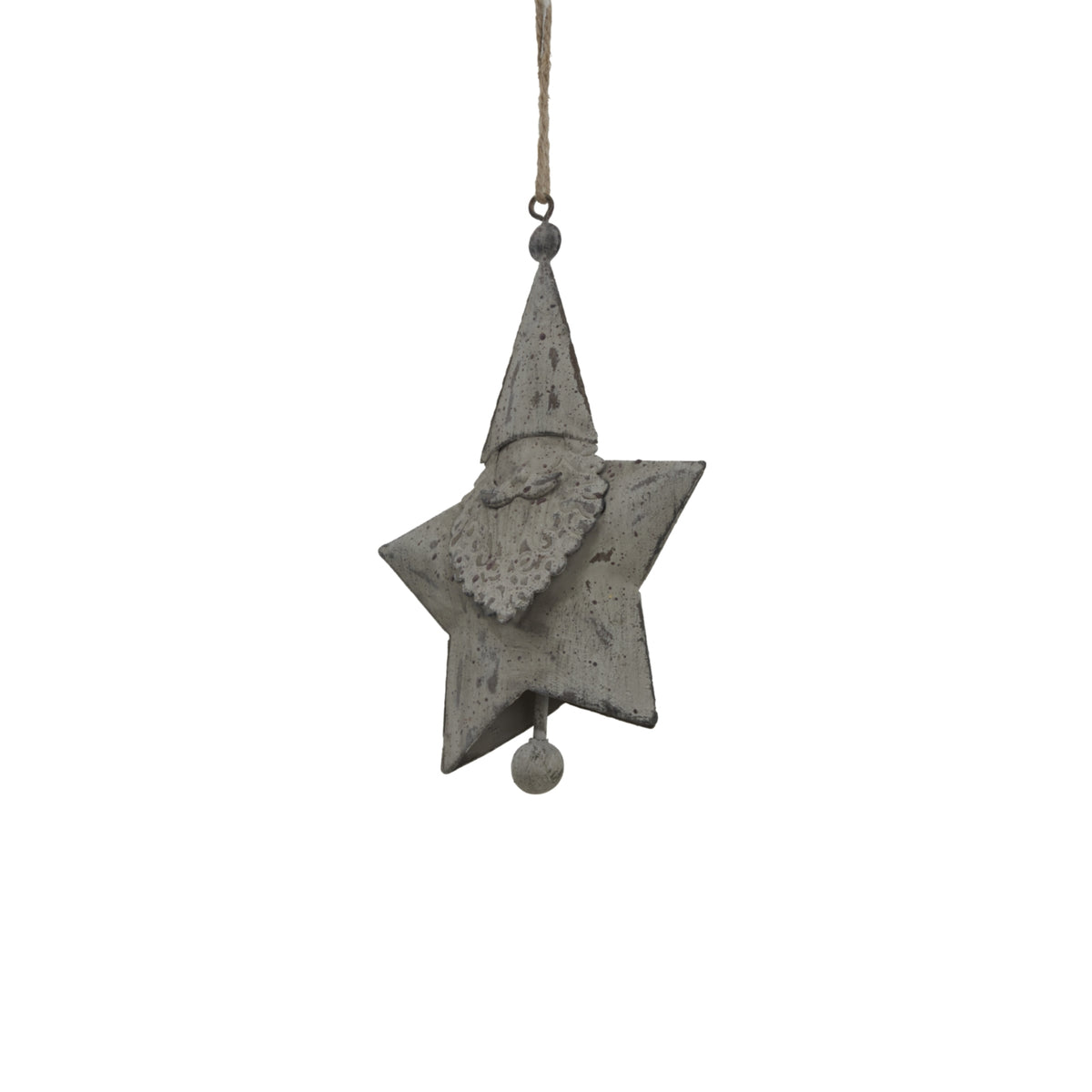 Rustic Hanging Santa Star - image 2