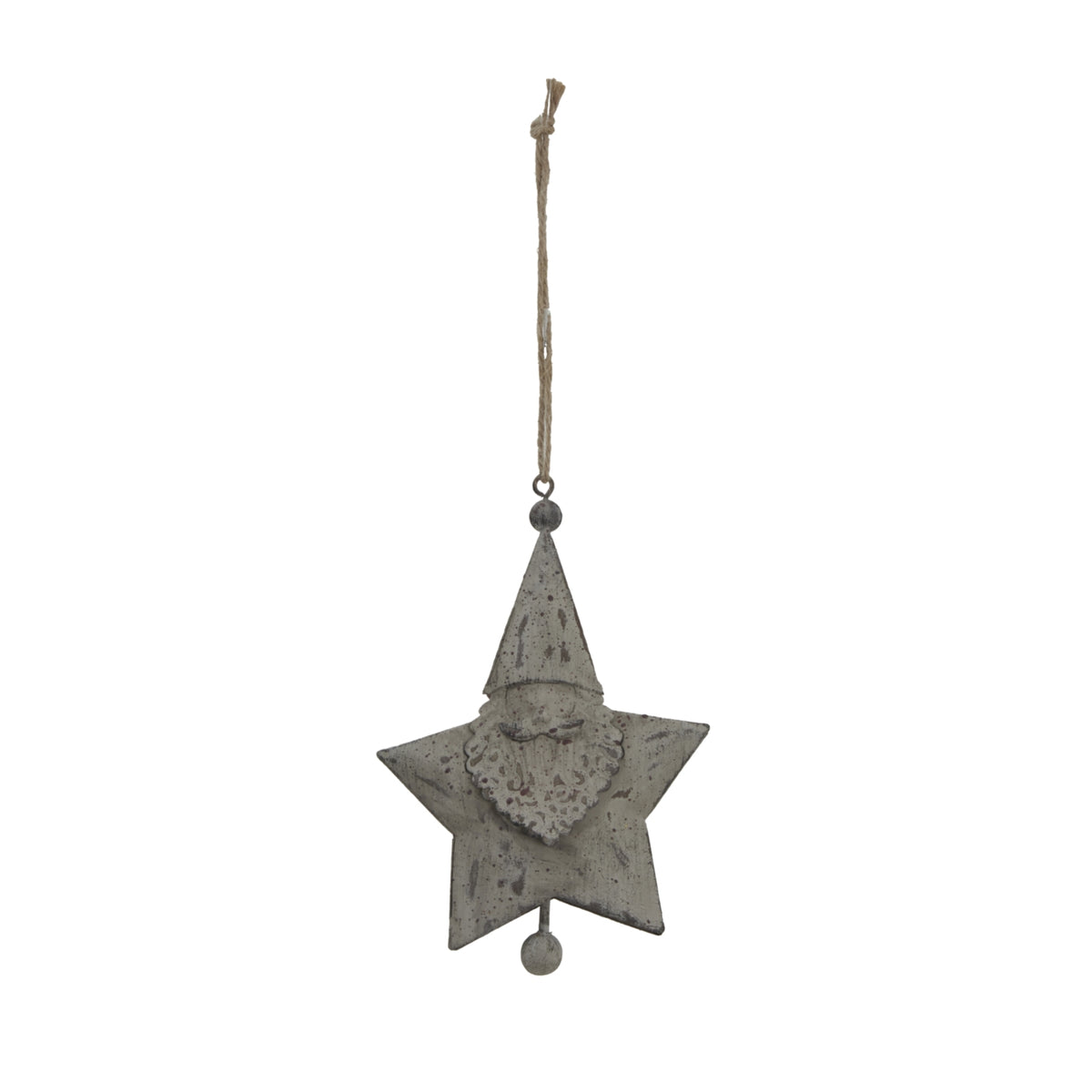 Rustic Hanging Santa Star - image 1