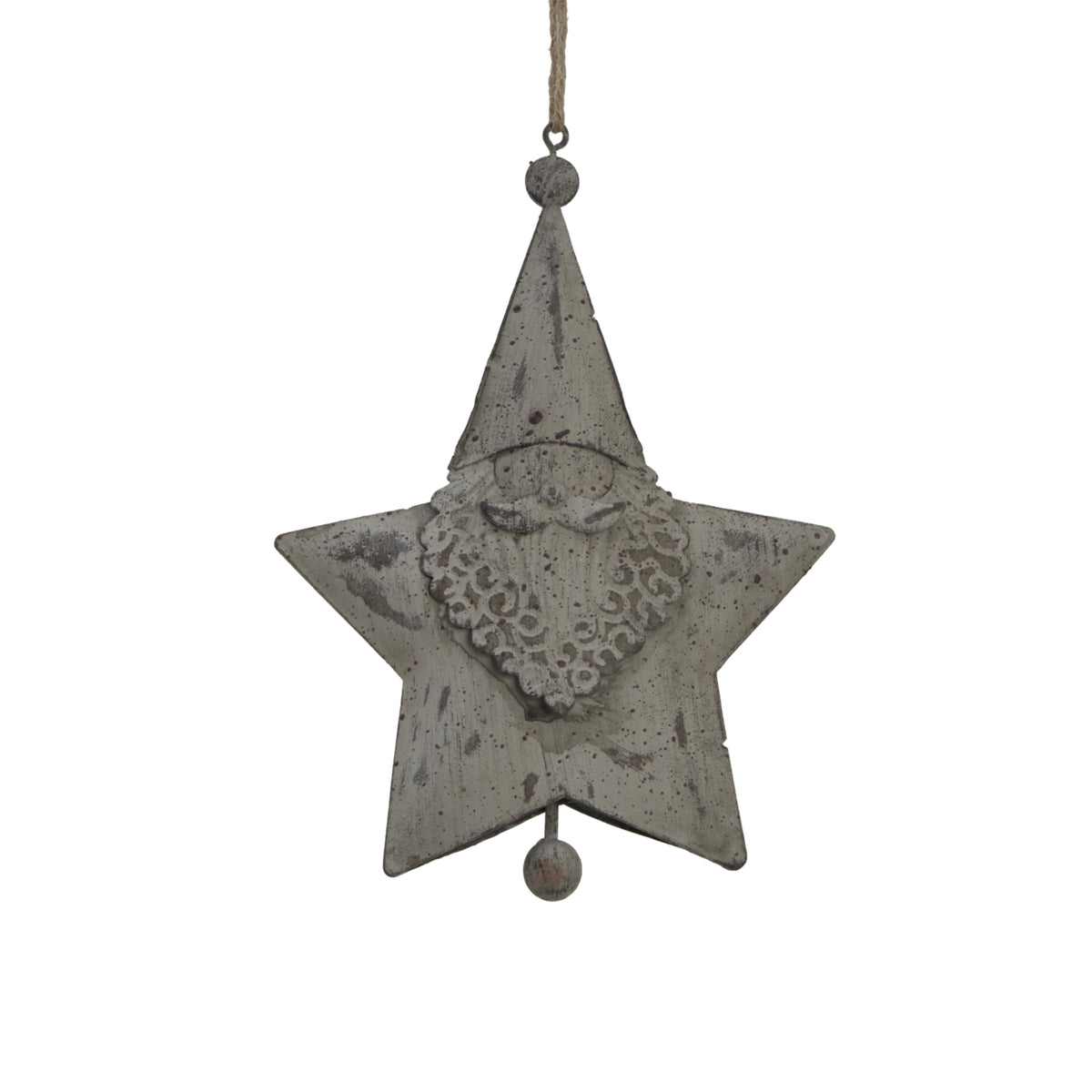 Large Rustic Hanging Santa Star - image 3