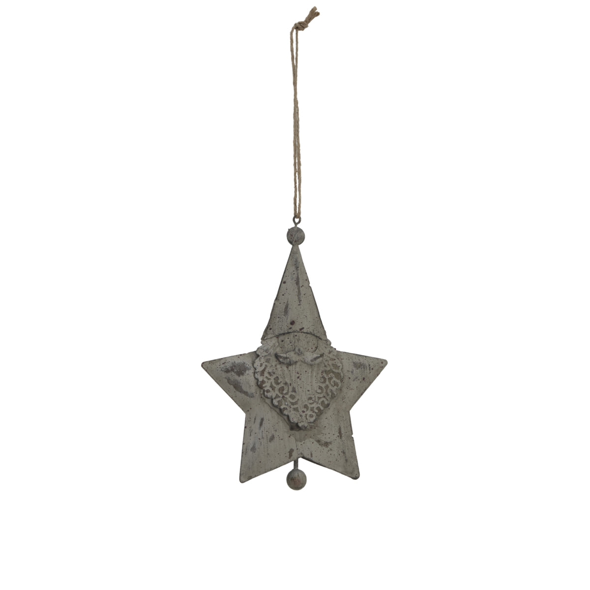Large Rustic Hanging Santa Star - image 1