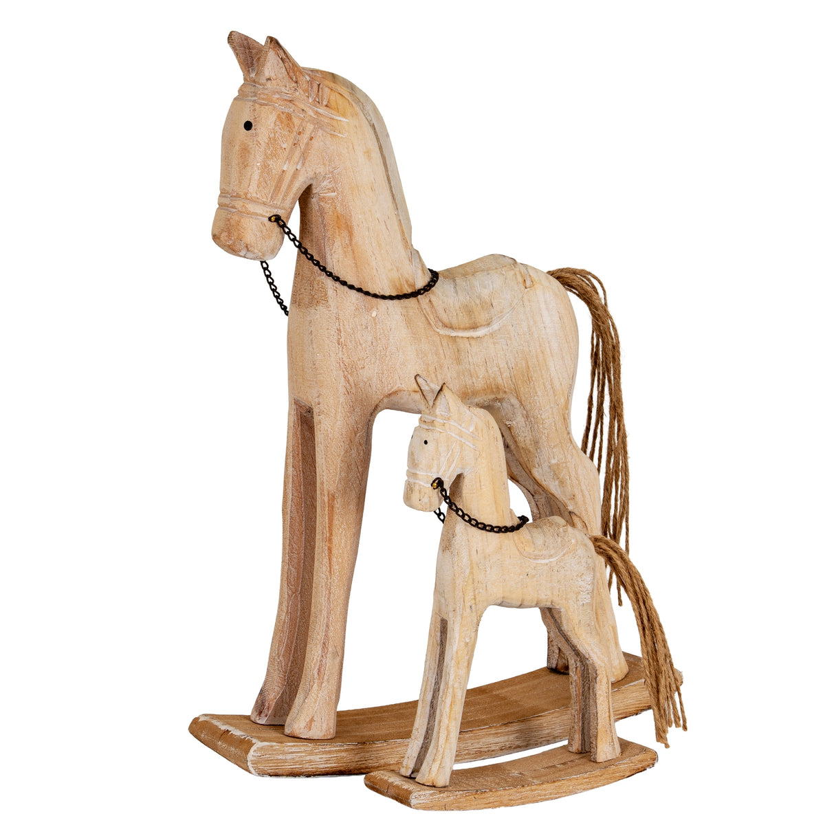 Natural Rustic Rocking Horse - image 4