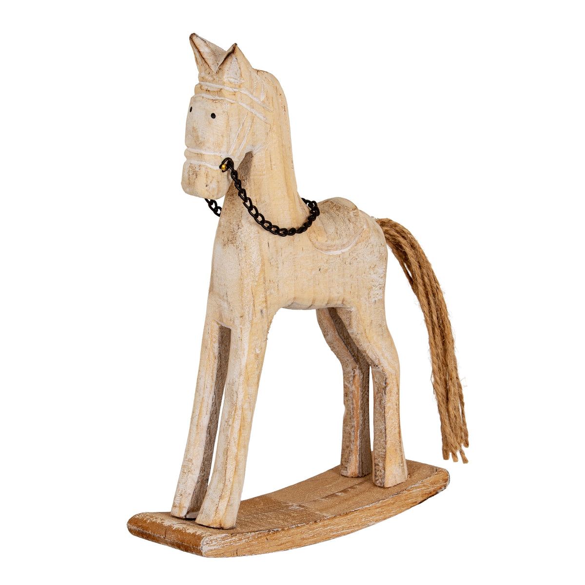 Natural Rustic Rocking Horse - image 1