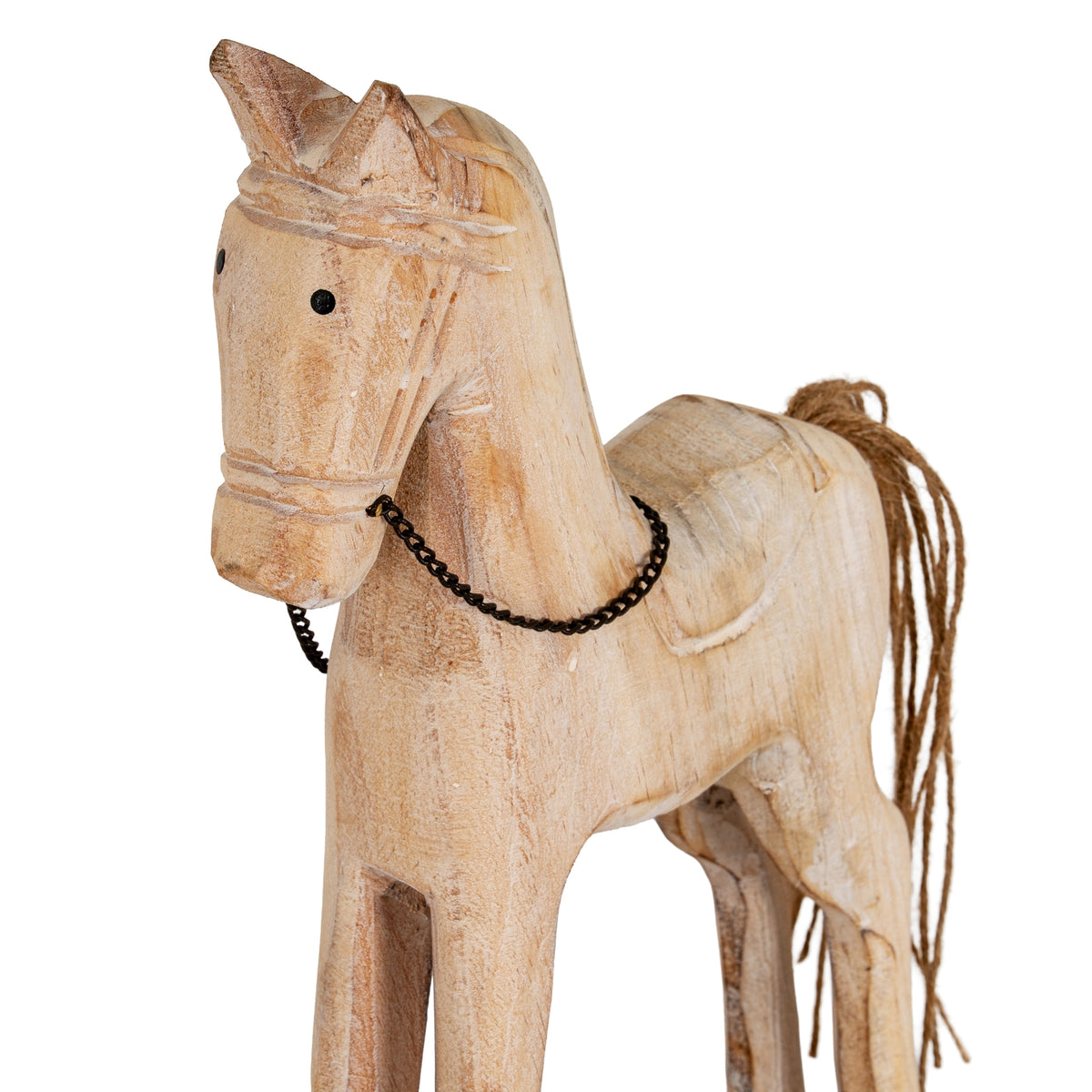Large Natural Rustic Rocking Horse - image 3