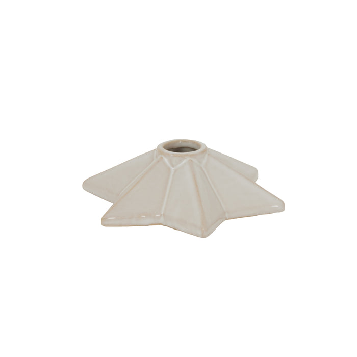 Alora Ceramic Angled Star Candle Holder