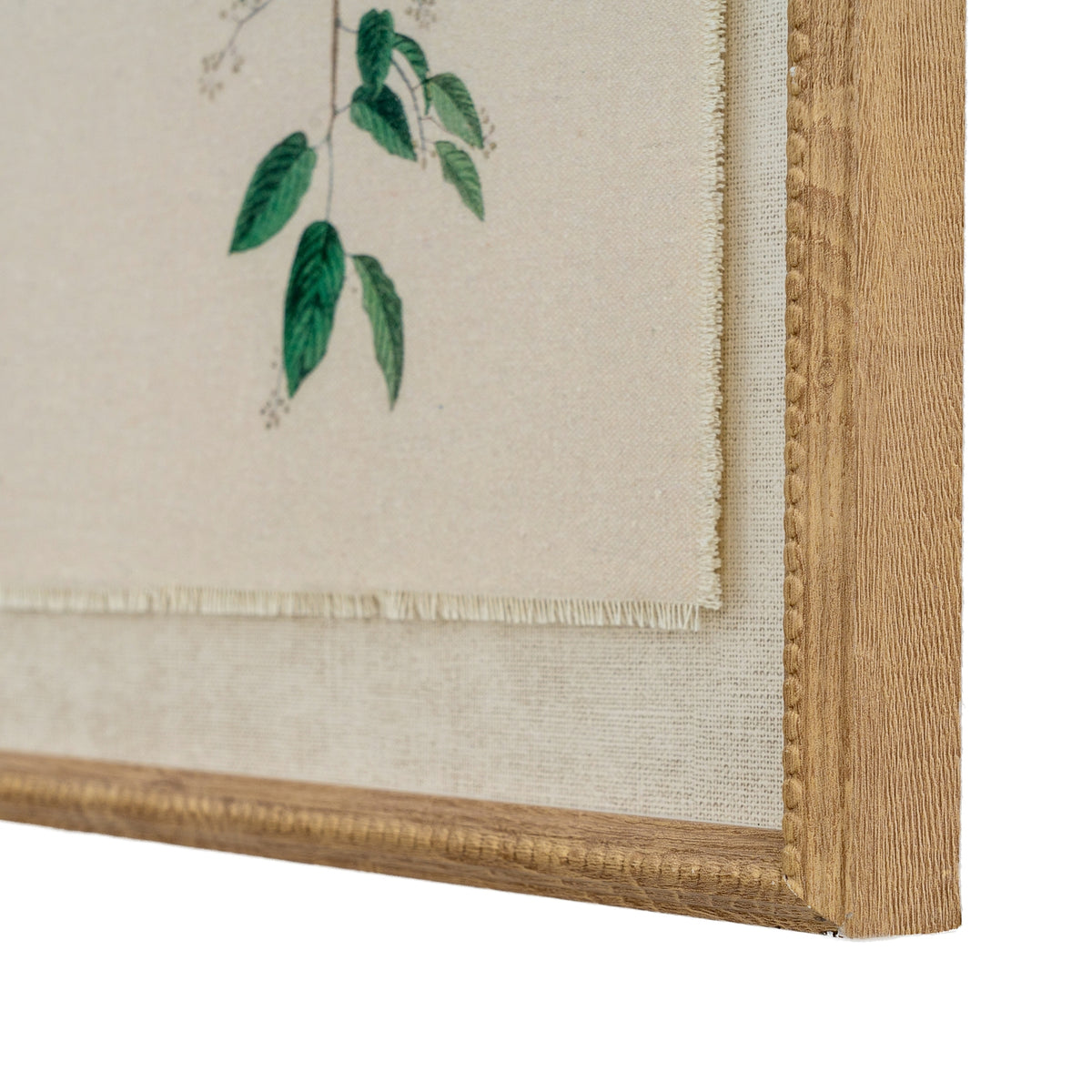 Flora & Fauna Collection Chickadees On Linen In Beaded Frame - image 2