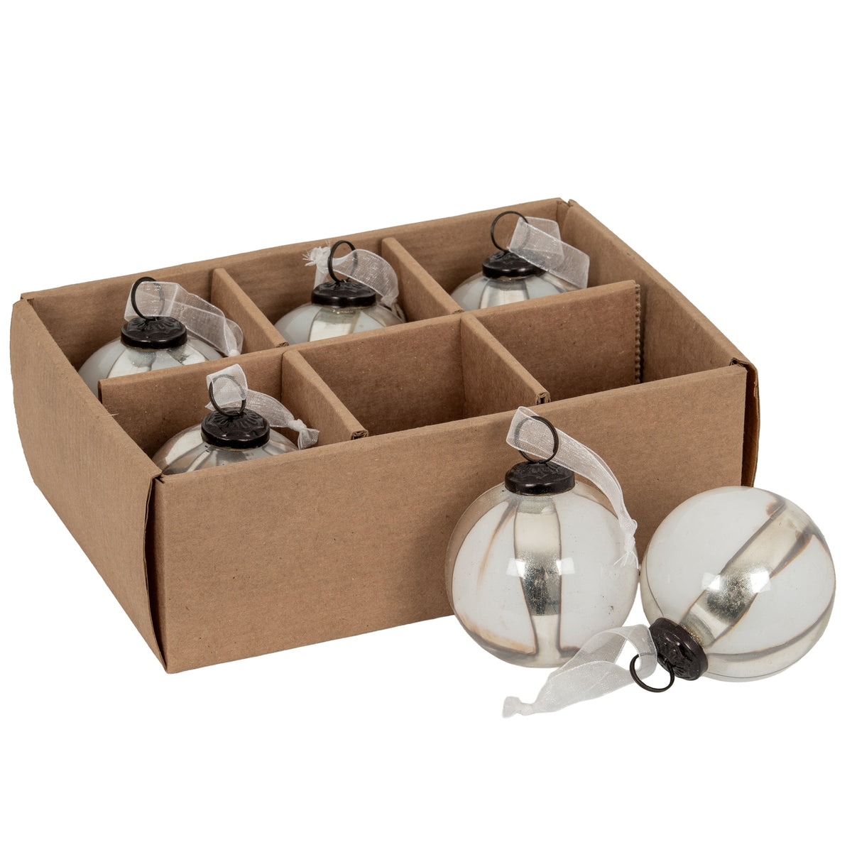 Coffee Ombre Set Of 6 Baubles - image 1