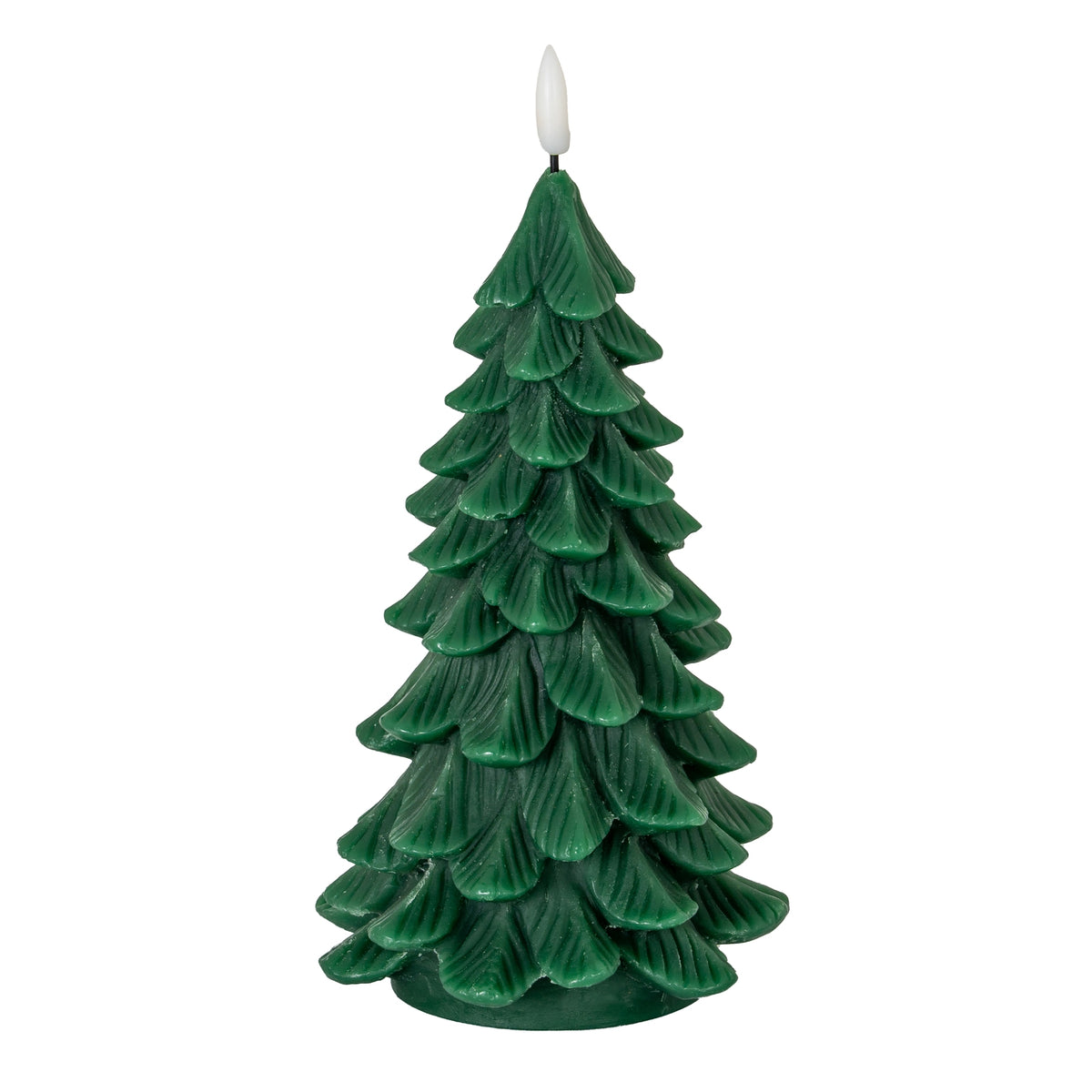 Luxe Collection Natural Glow Green Large Tree LED Wax Candle - image 1