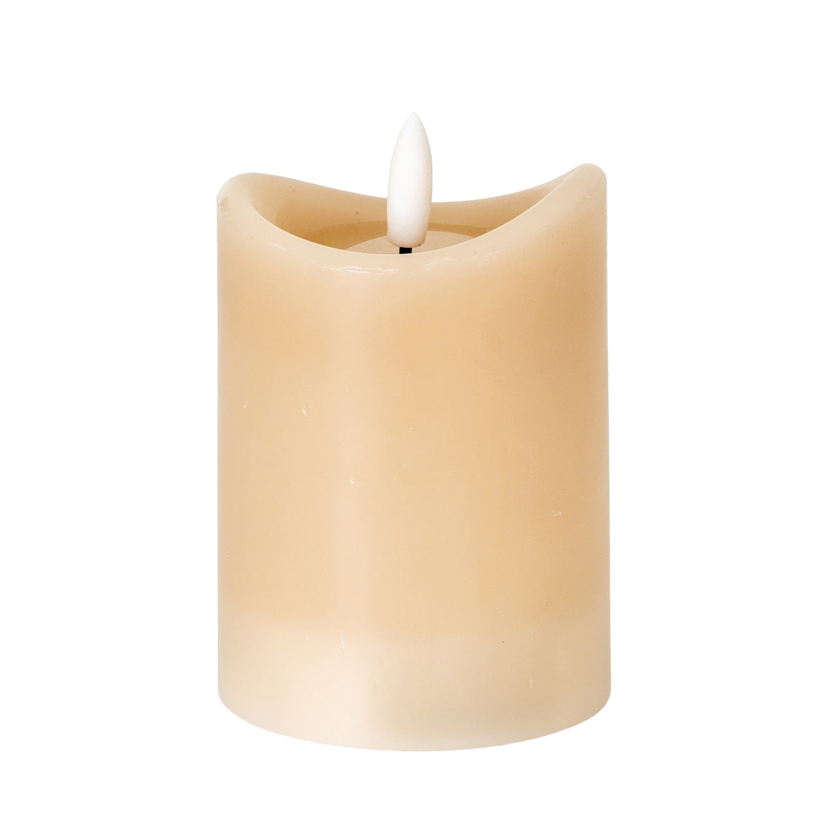 Luxe Collection Natural Glow 2.75x4 Taupe Melted LED Candle - image 1