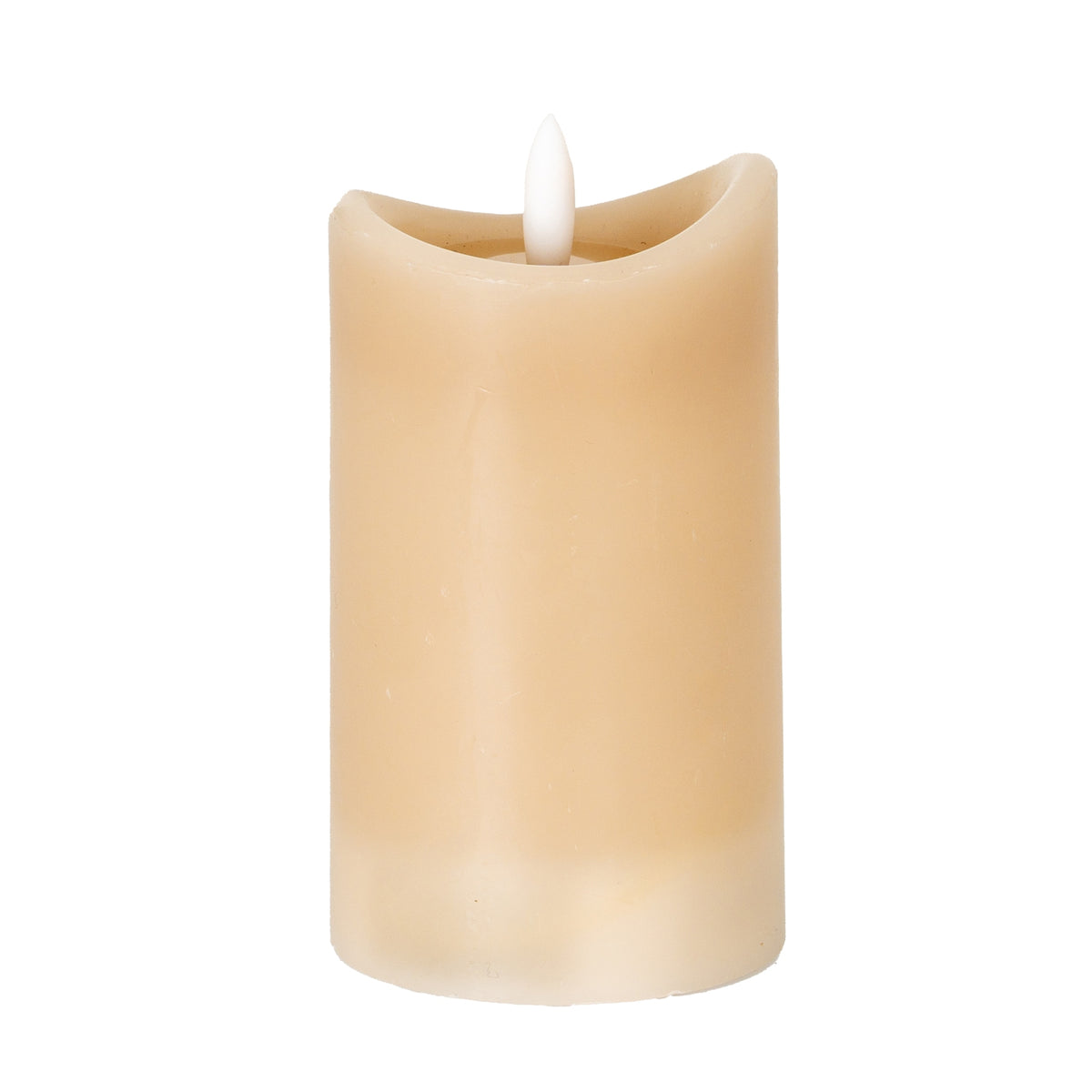 Luxe Collection Natural Glow 2.75x5 Taupe Melted LED Candle - image 1
