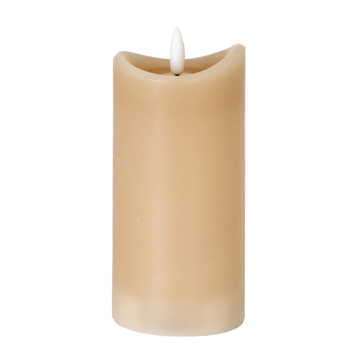 Luxe Collection Natural Glow 2.75x6 Taupe Melted LED Candle - image 1