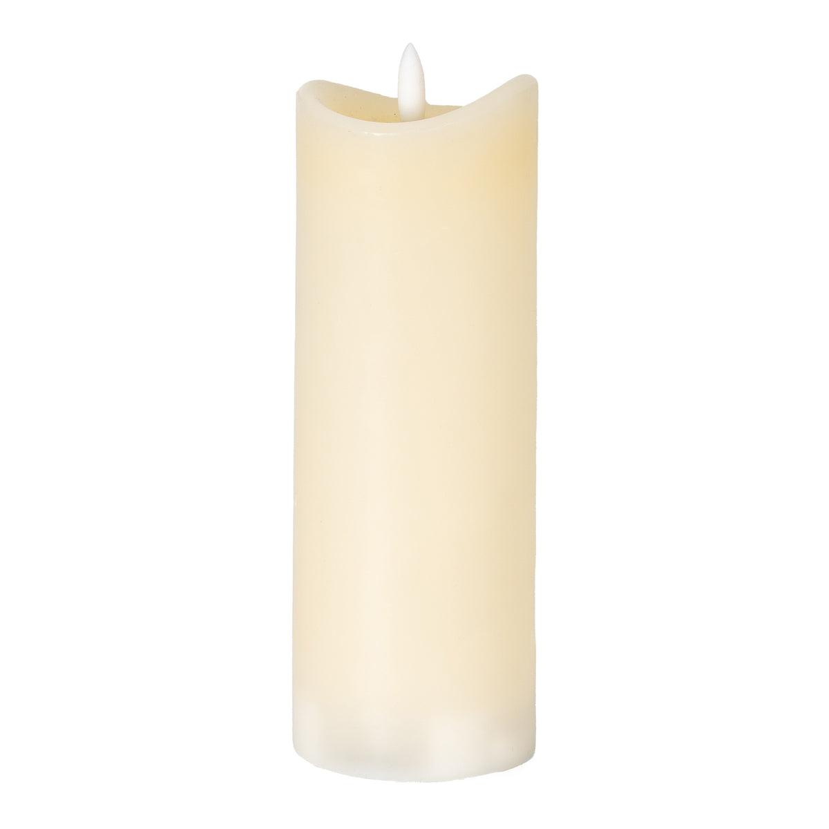 Luxe Collection Natural Glow 2.75x8 Cream Melted LED Candle - image 1