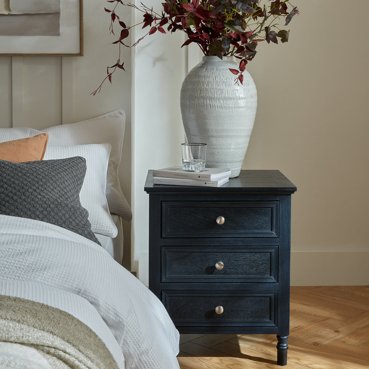 Contour Collection 3 Drawer Side Table - image 1