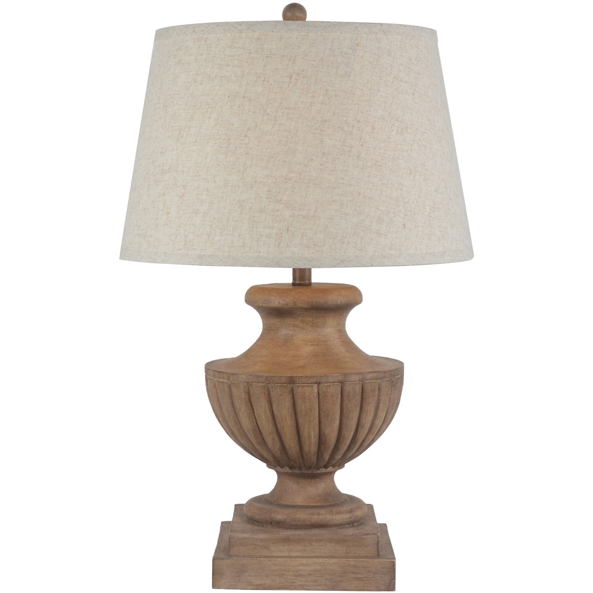 Marbelle Table Lamp With Edged Linen Shade - image 1