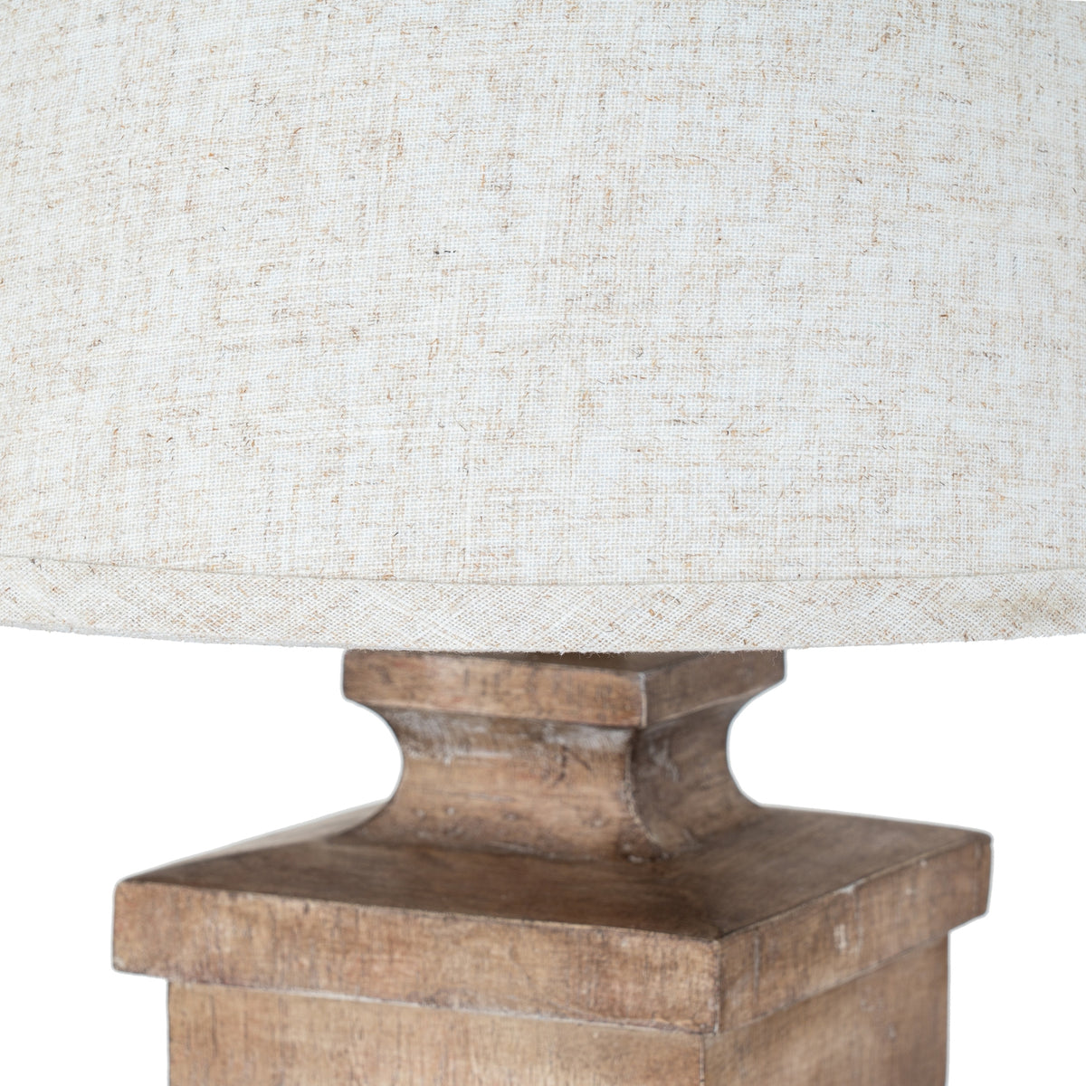Ravelle Table Lamp With Edged Linen Shade - image 3