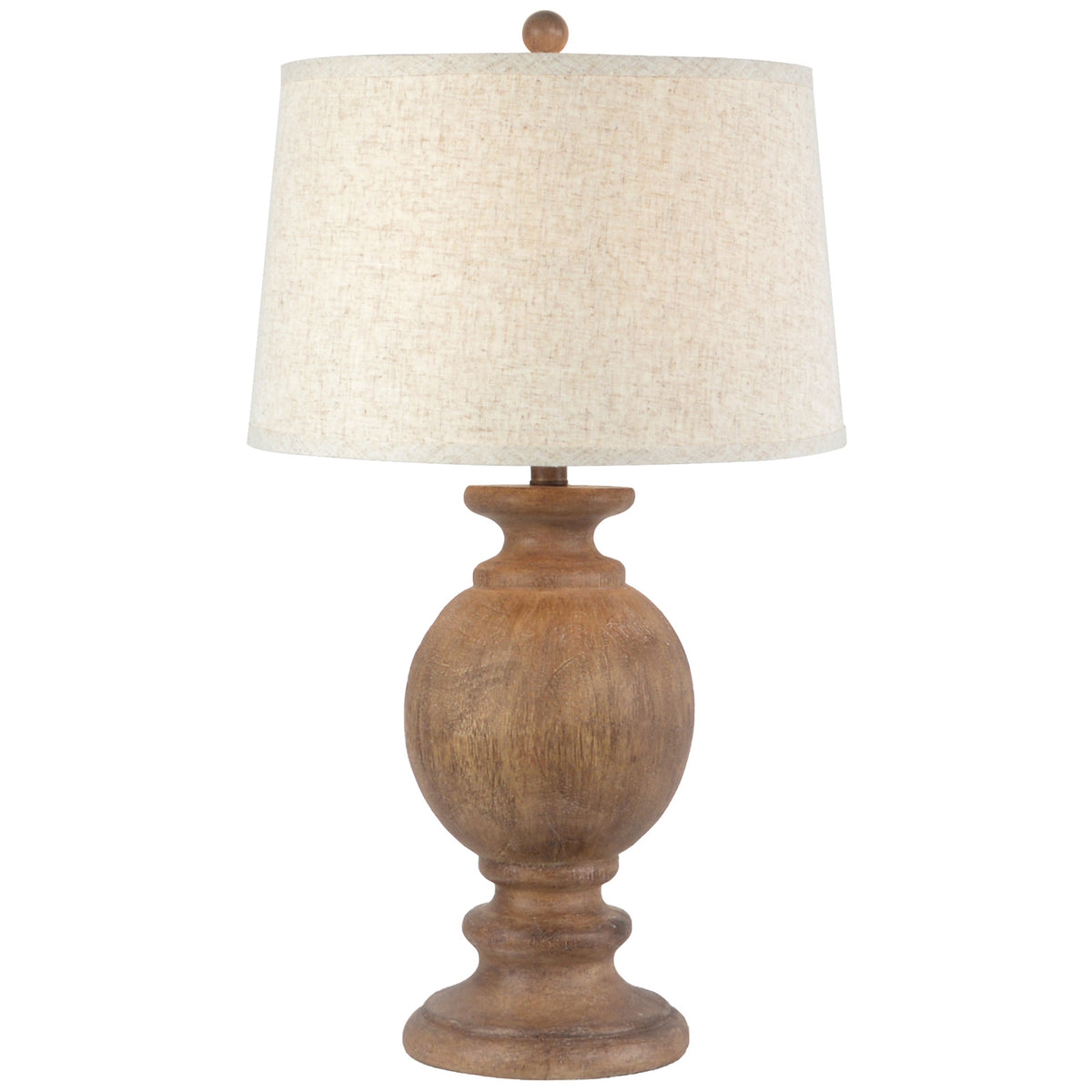 Clarion Table Lamp With Edged Linen Shade - image 2