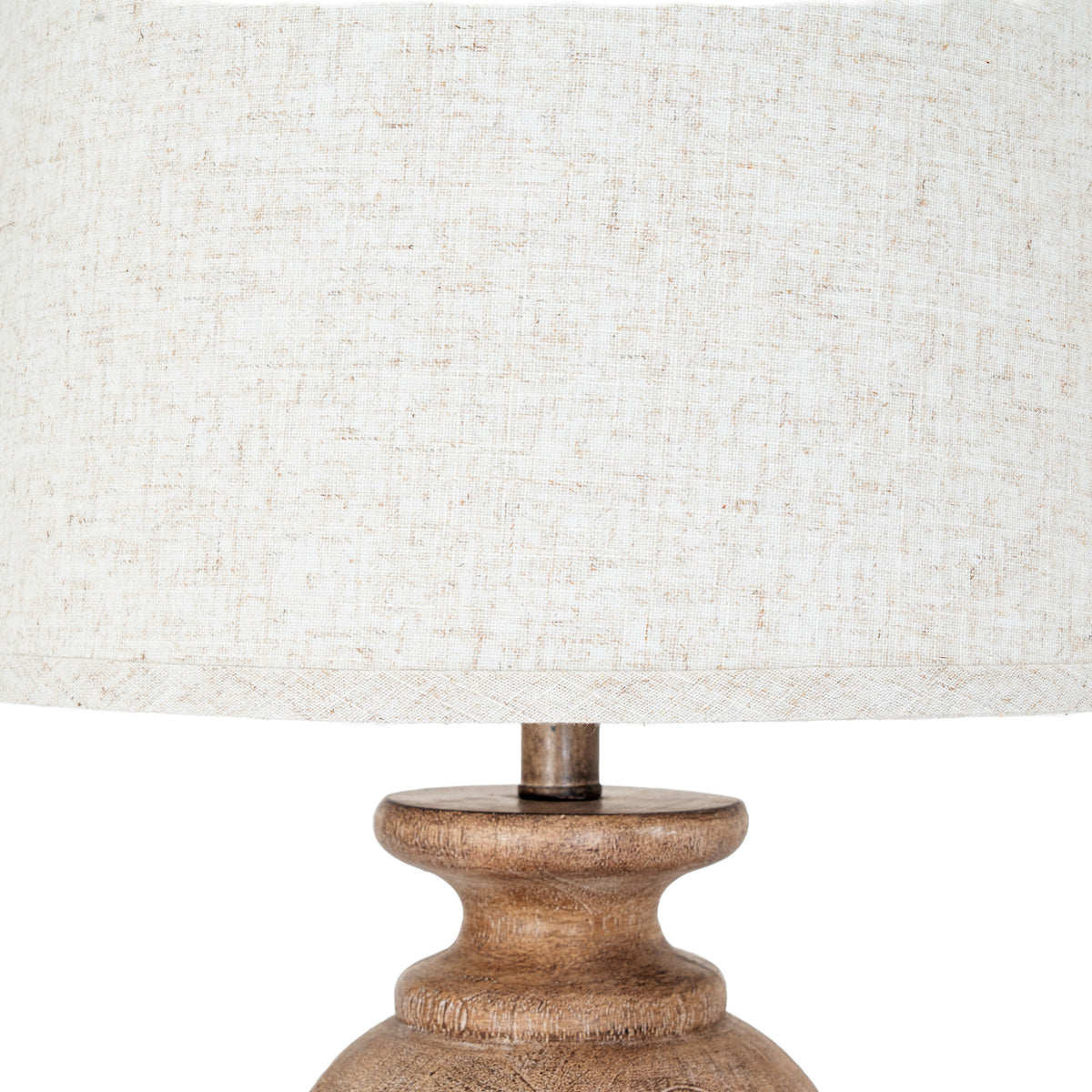 Clarion Table Lamp With Edged Linen Shade - image 5