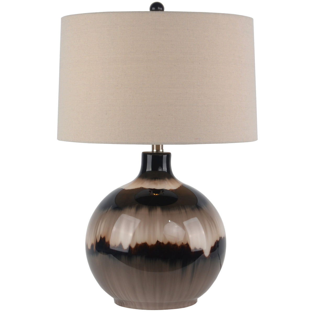 Sepia Shadows Table Lamp With Linen Shade - image 2
