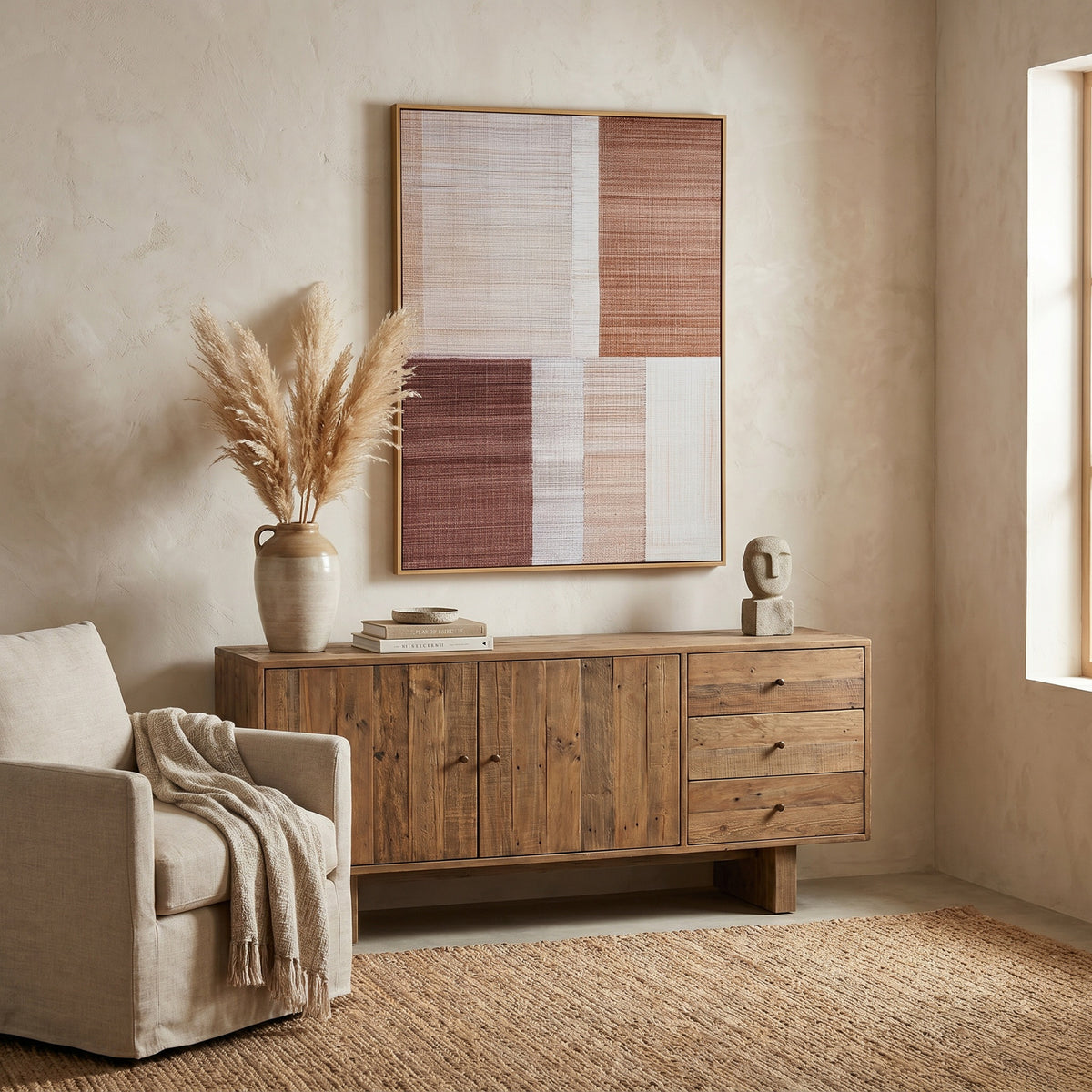 Umbora Hand Painted Canvas In Frame - image 1