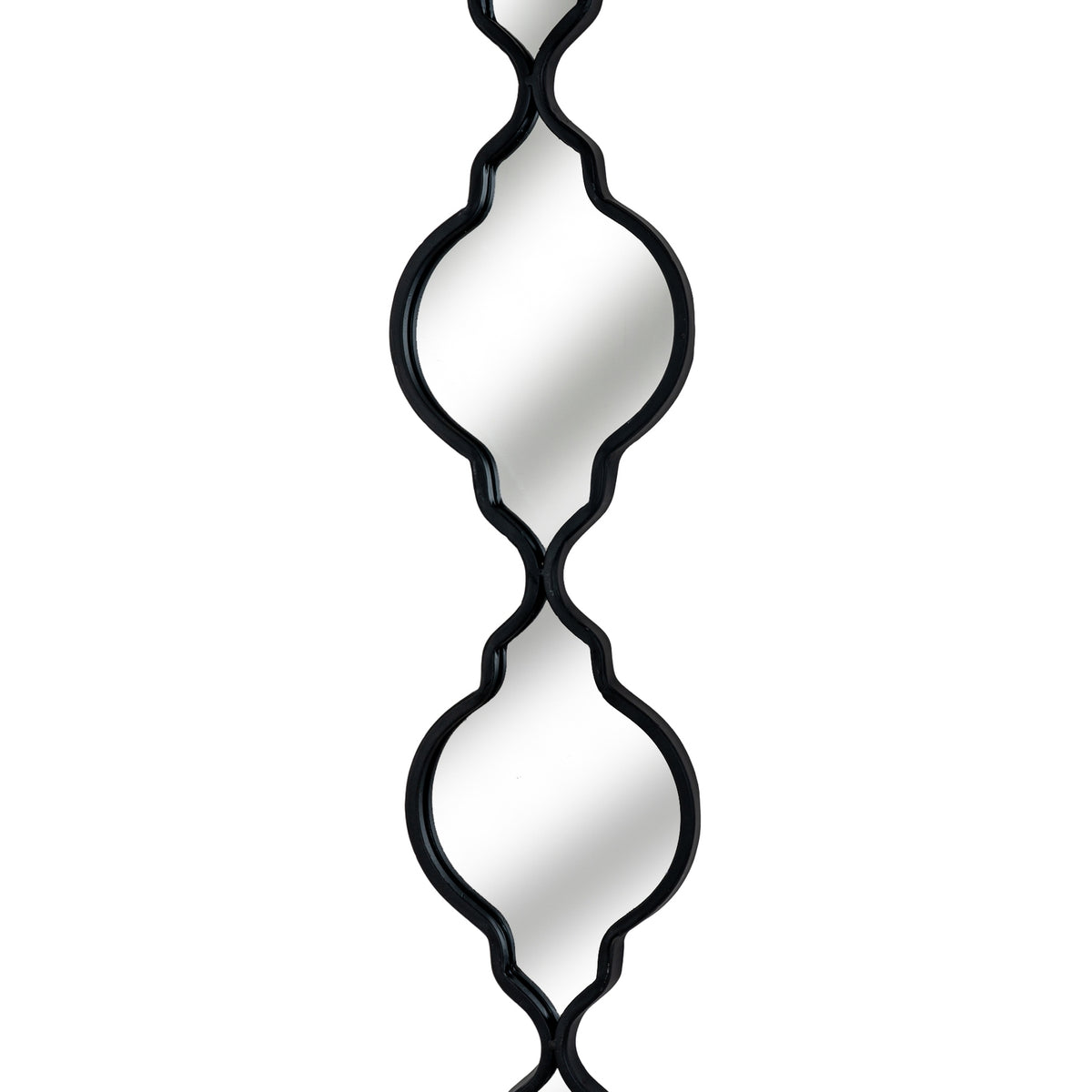 Black Quarterfoil Decorative Hanging Mirror - image 2