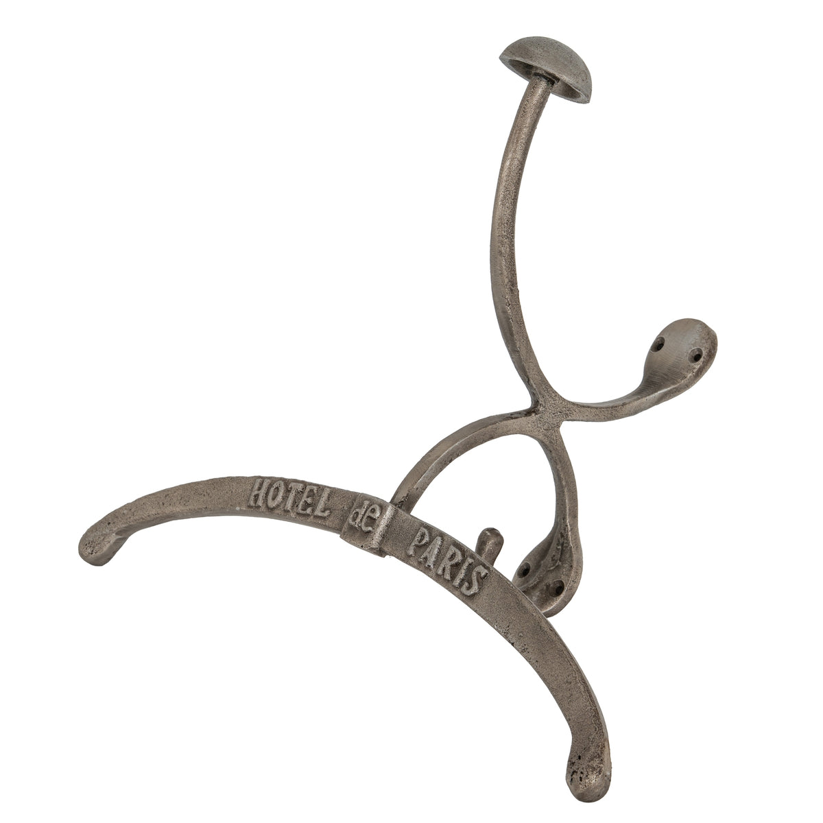 Antiqued Silver Coat Hanger With Hook - image 2