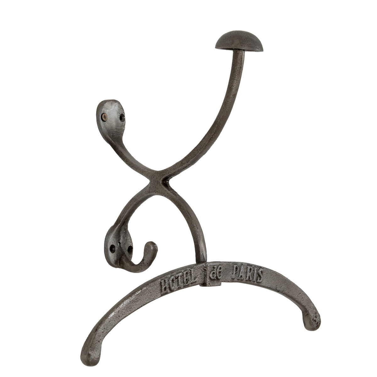 Antiqued Silver Coat Hanger With Hook - image 3