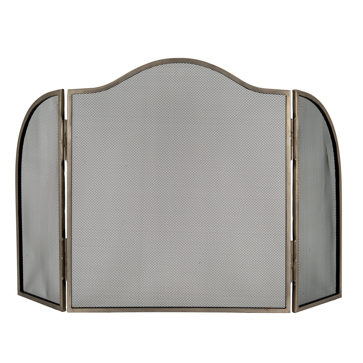 Antiqued Silver Fire Screen - image 2