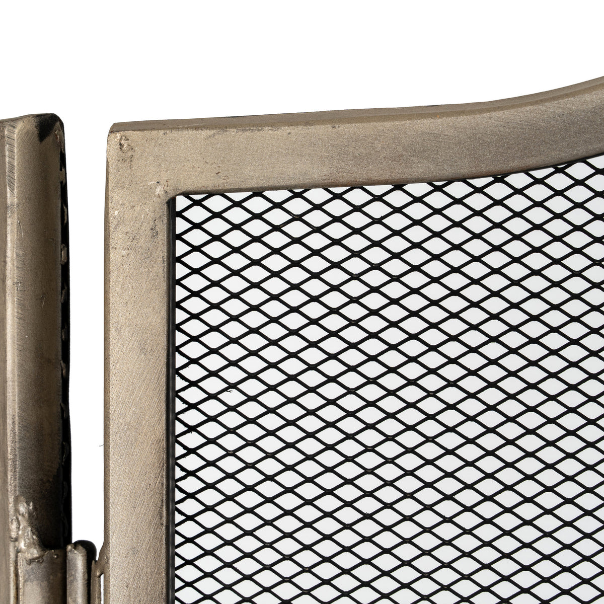Antiqued Silver Fire Screen - image 3
