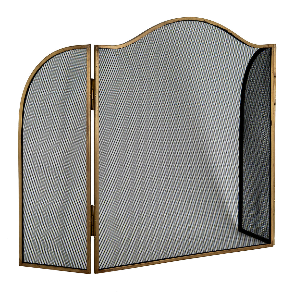 Antiqued Brass Large  Fire Screen - image 4