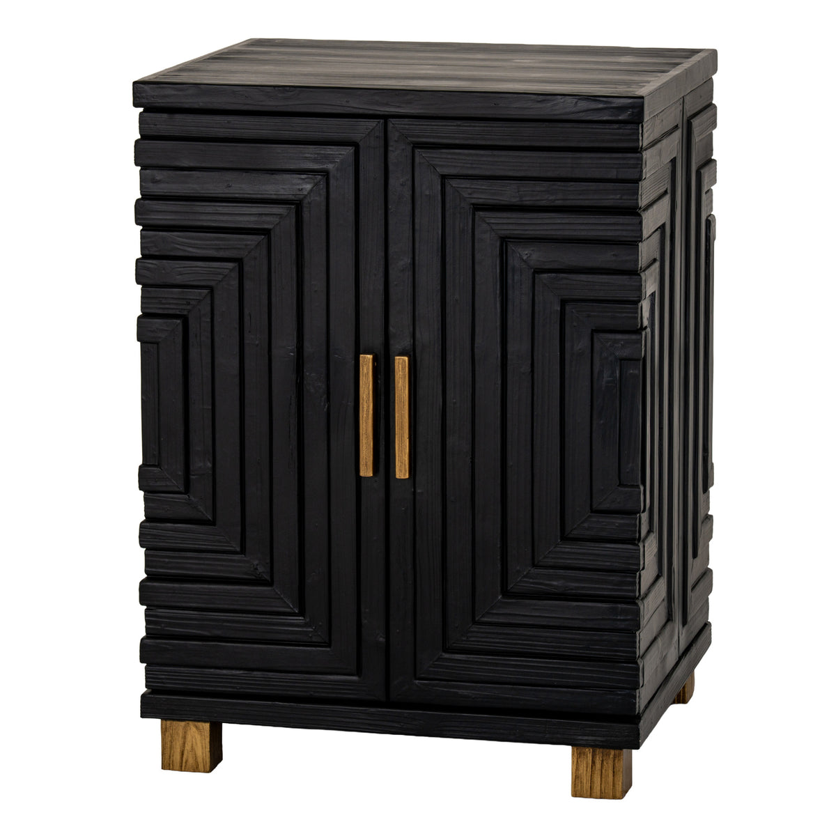 Lennox Black 2 Door Side Cupboard - image 2