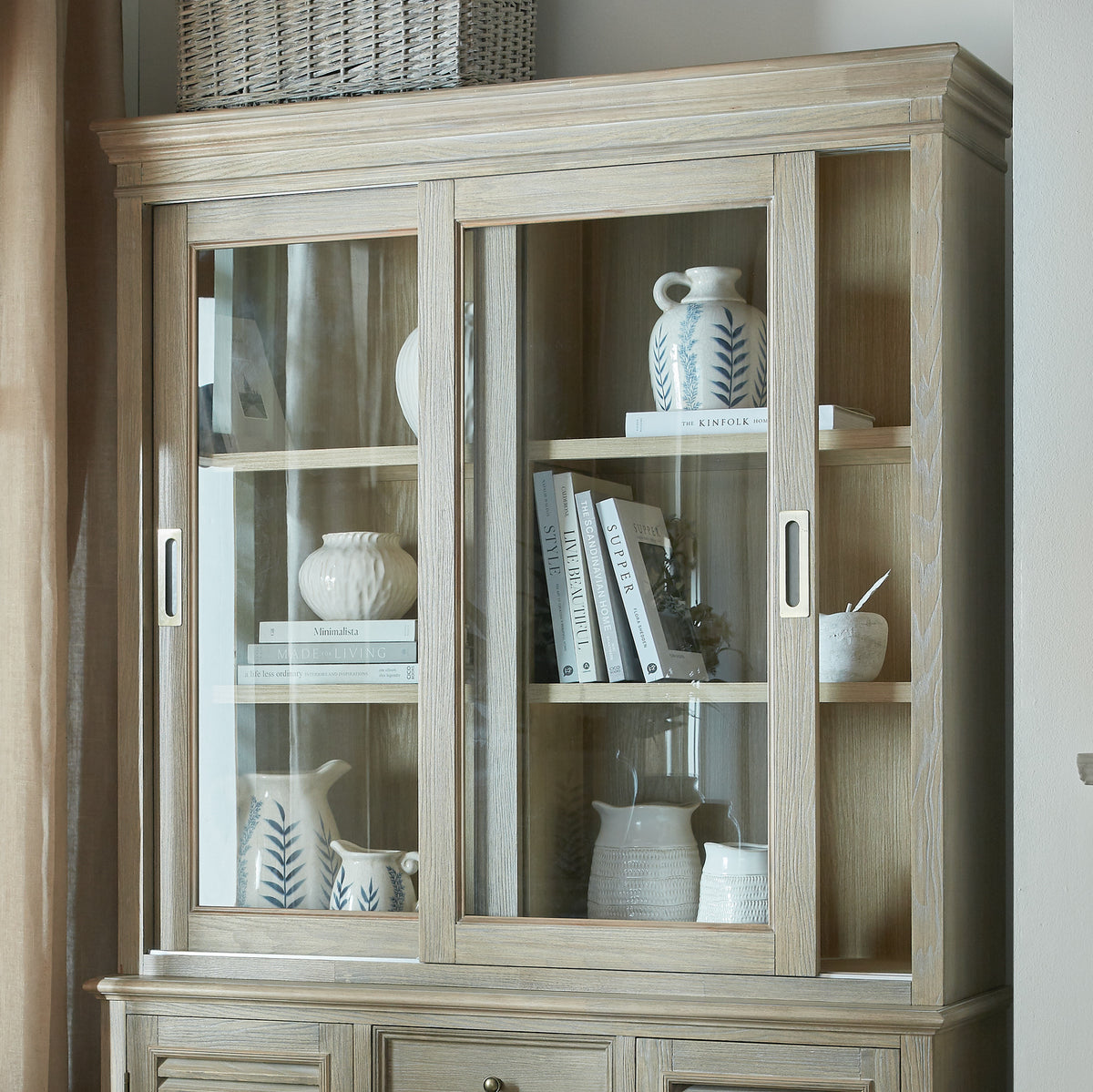 Delphine Collection Sliding Glass Dresser Top - image 1