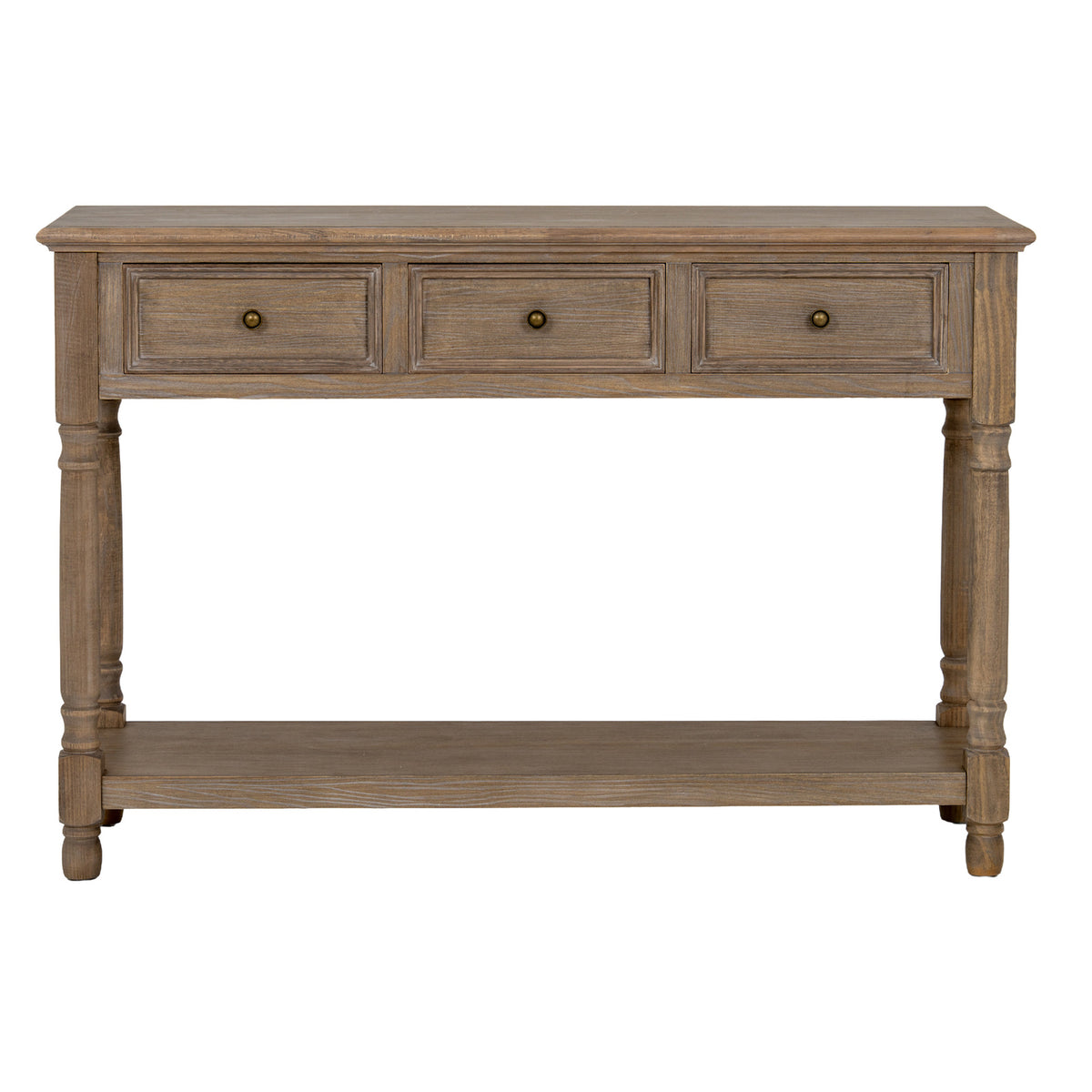 Delphine Collection 3 Drawer Console With Shelf - image 4