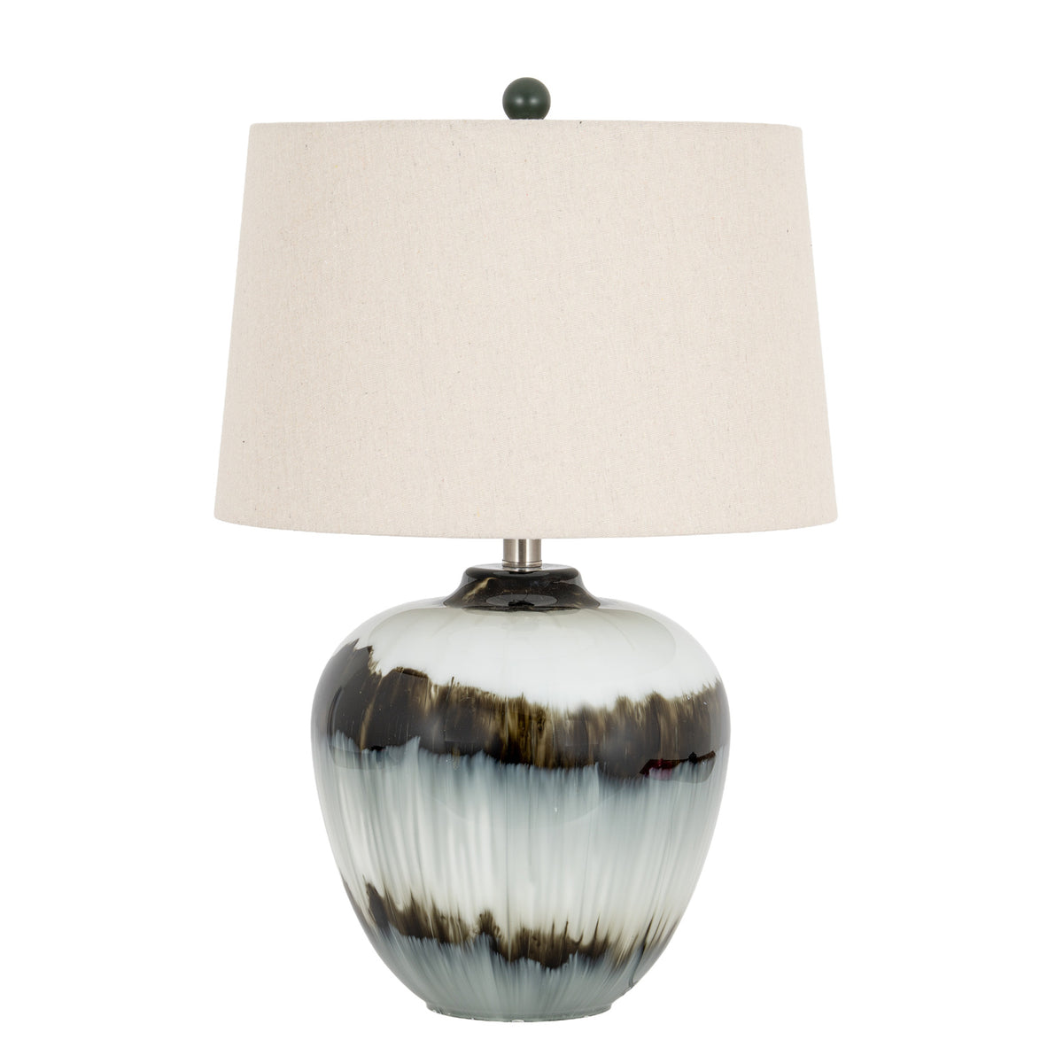 Midnight Shadows Table Lamp With Linen Shade - image 2