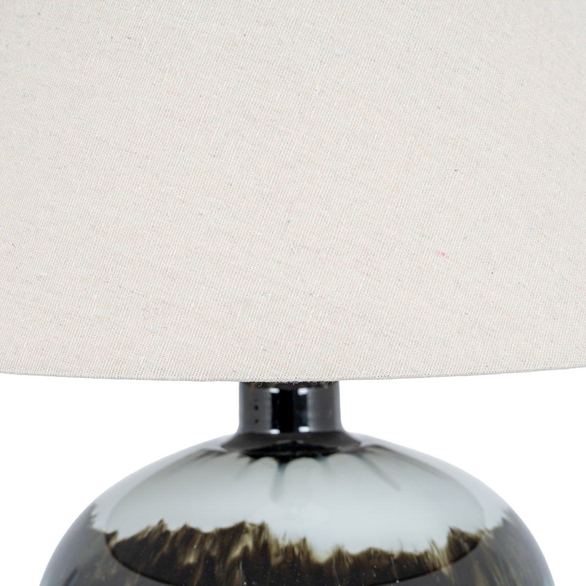Midnight Shadows Squat Table Lamp With Linen Shade - image 3