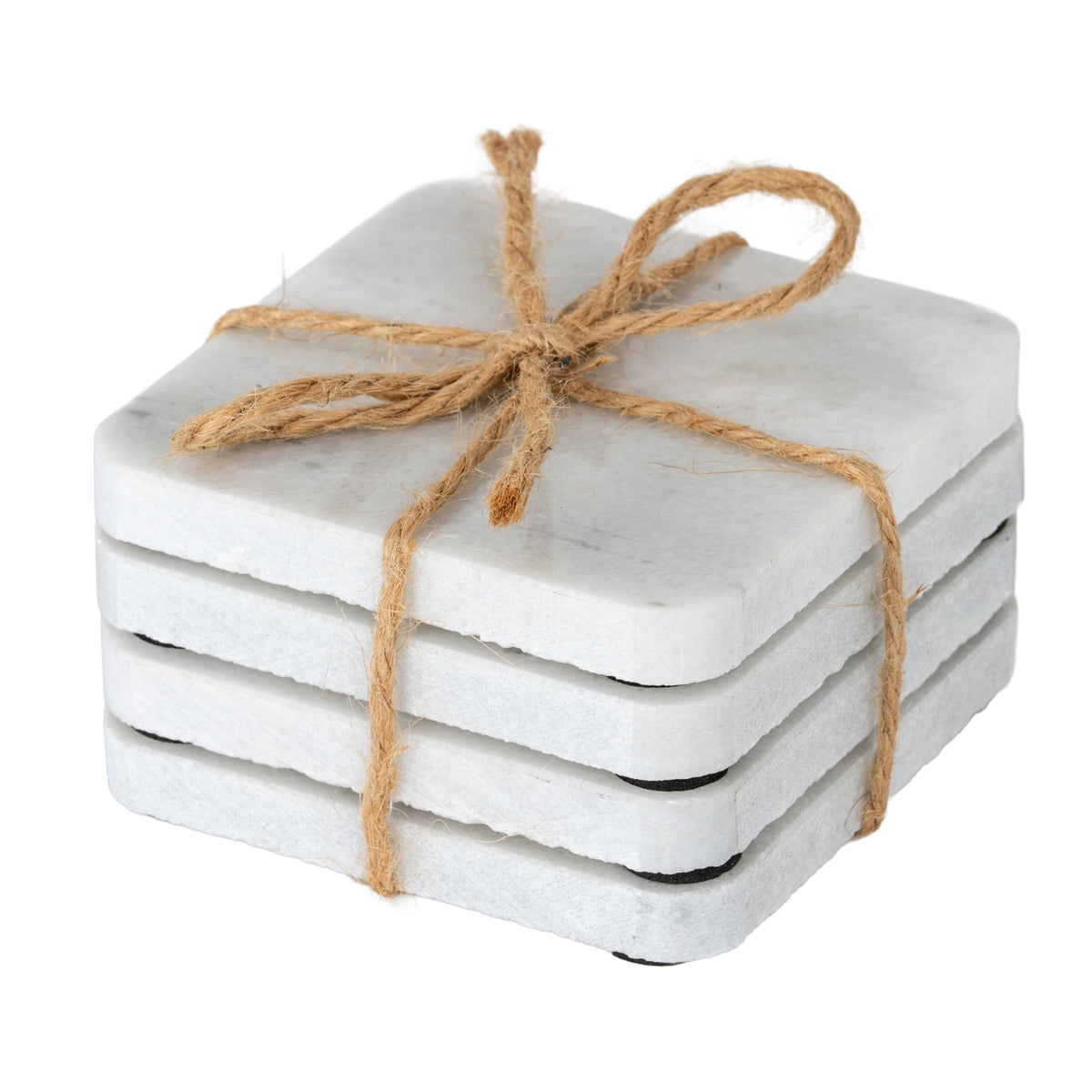 Set of Four Square Marble Coasters - image 1