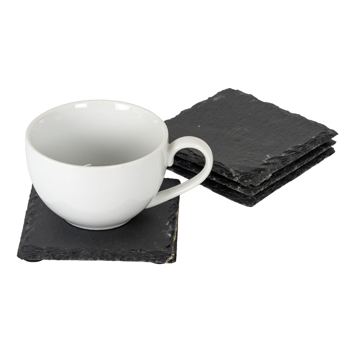 Set of Four Square Slate Coasters - image 2