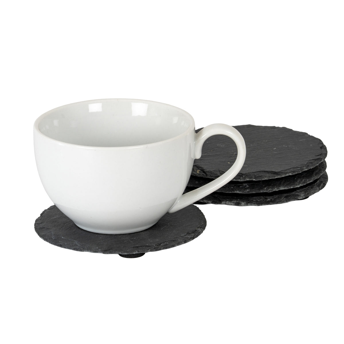Set of Four Round Slate Coasters - image 2