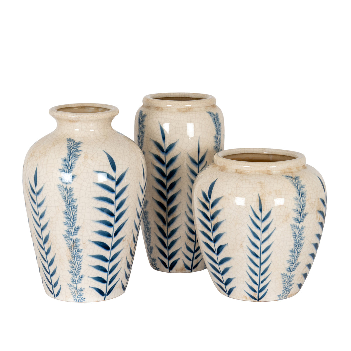Small Blue Flora Olpe Vase - image 5