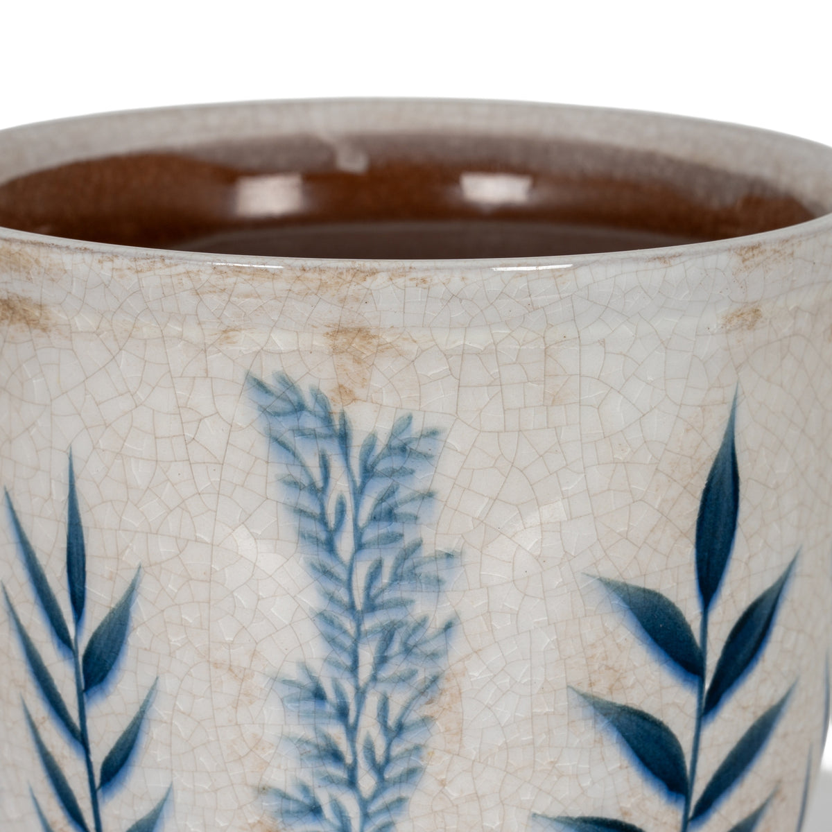 Small Blue Flora Planter Pot - image 2