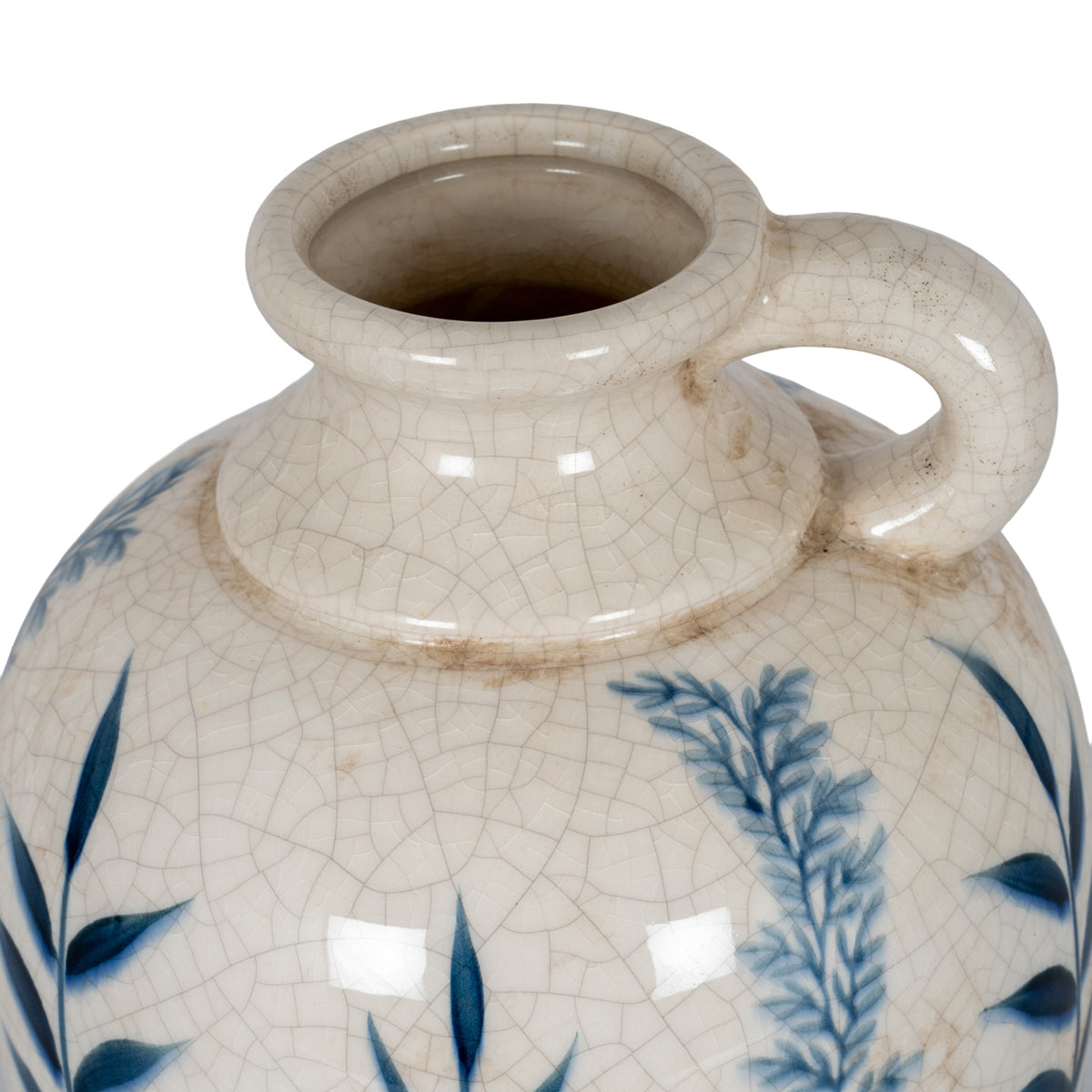 Blue Flora Amphora Jug Vase - image 4